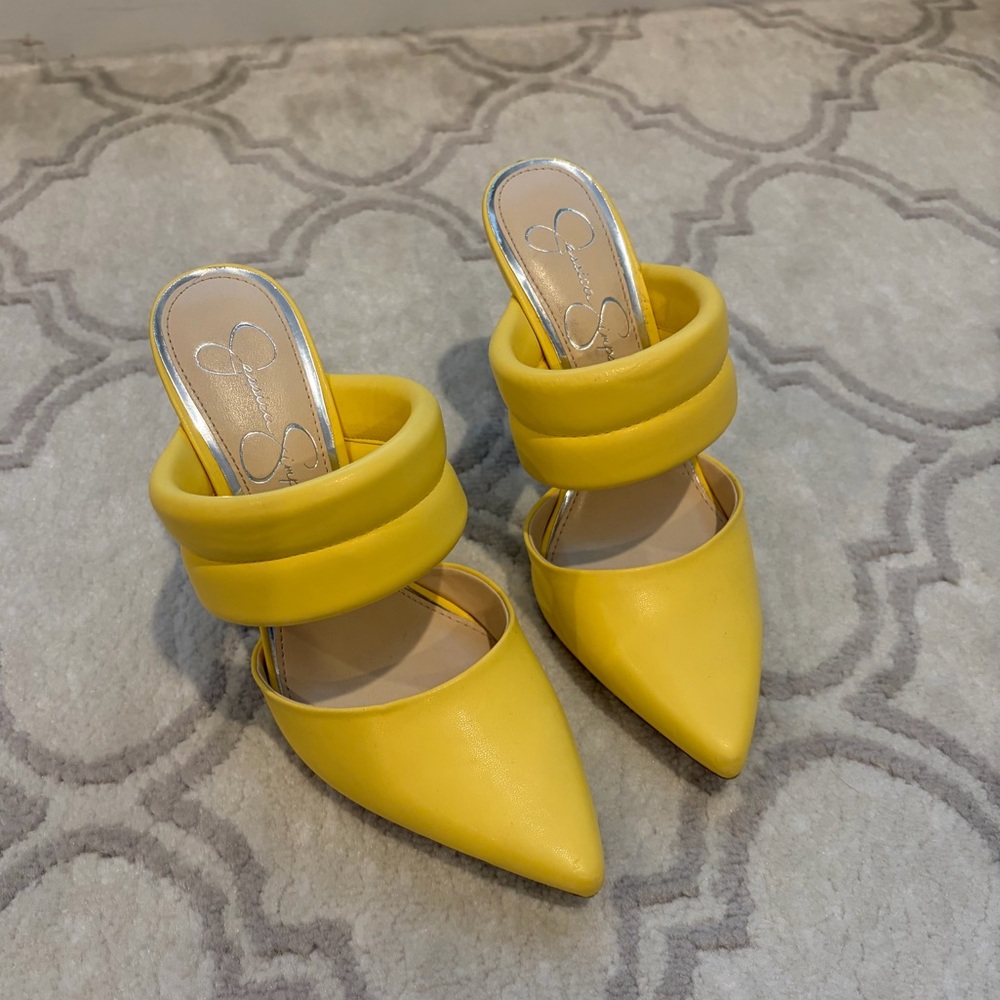 Jessica Simpson WOYDE Italia Nappa Stiletto Mules, size 7.5
